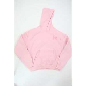 Aeropostale Hoodie Coquette Bow Small Pink Cloud Soft Fleece Casual